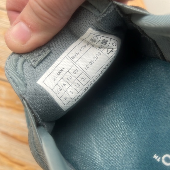 Vionic Orthaheel Julianna Pro Slip On Sneaker Teal Blue Womans Size 8 - Picture 10 of 10